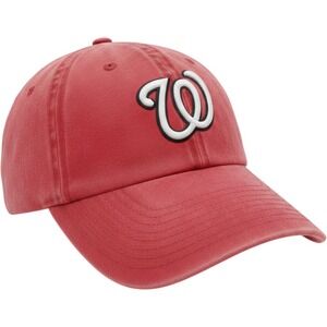 MLB Washington Nationals Fan Favorite Adjustable Hat Red Cotton Baseball Cap OS